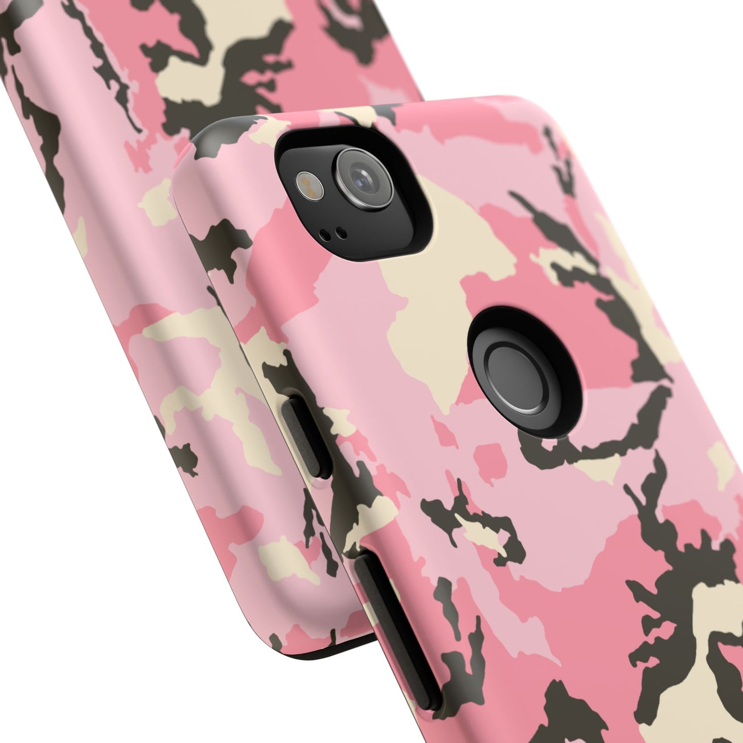 Stylish Tough Phone Case – Pink Camo Design for Bold Protection  Make a statement while keeping your phone safe with this eye-catching pink camouflage case that blends fashion with durability.
