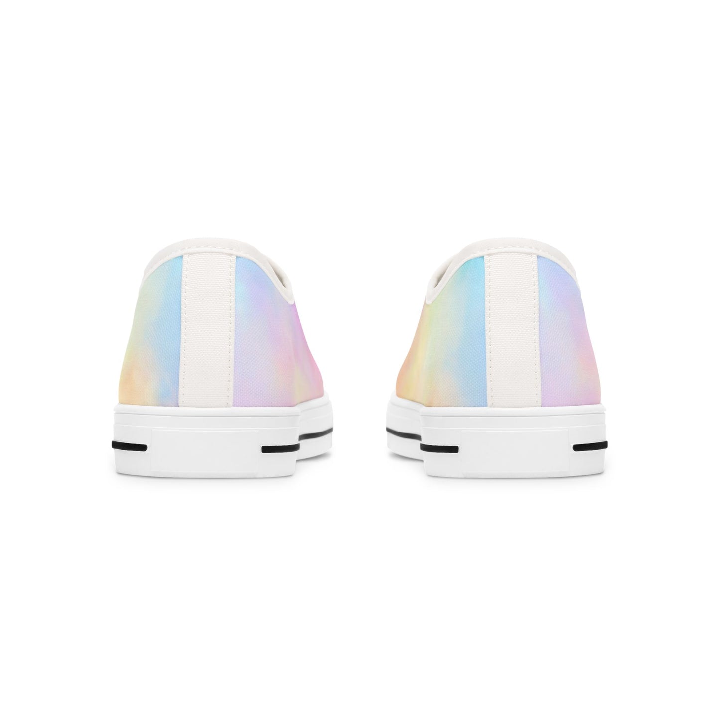 Pastel Gradient Women's Low Top Sneakers - Stylish & Comfortable Casual Footwear