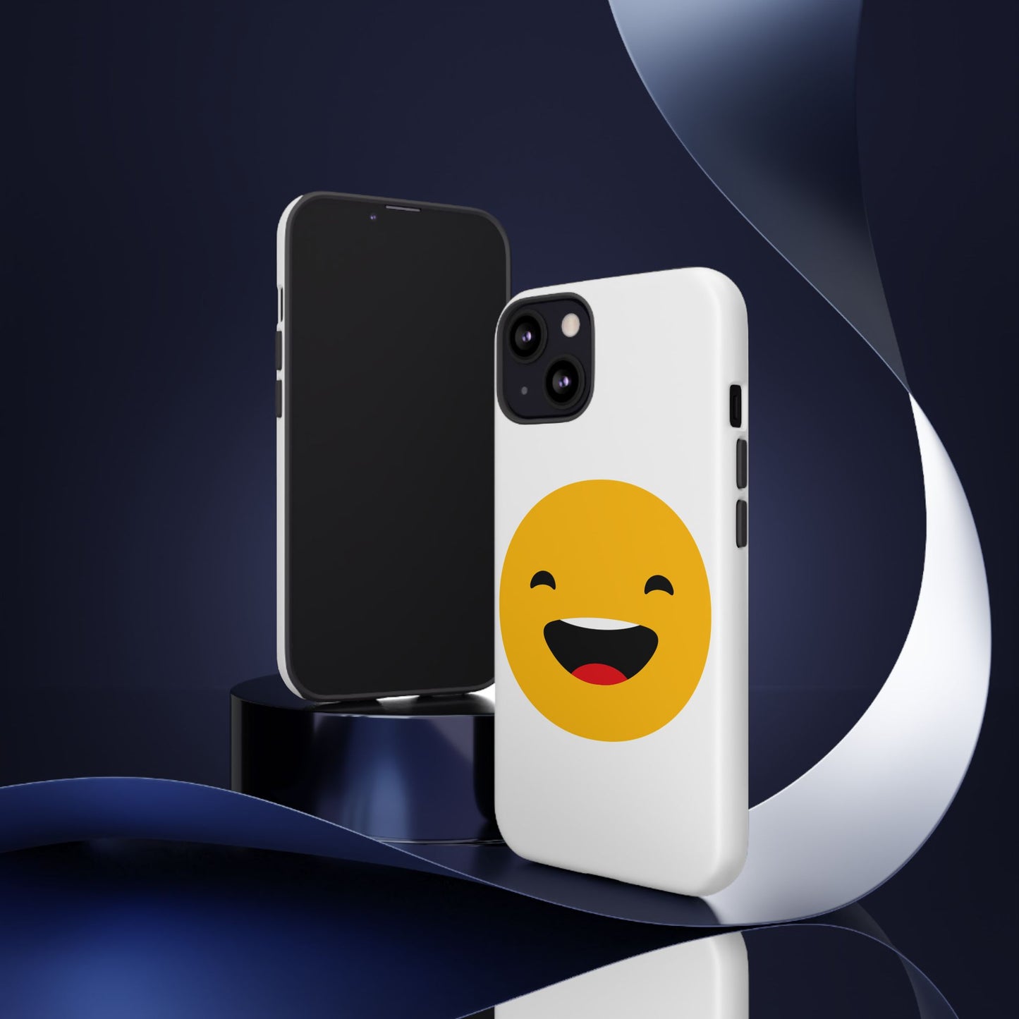 Happy Face Tough Phone Case - Durable Protection with Smile Design