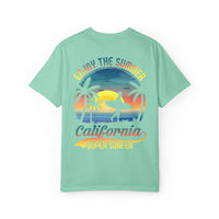 California Summer Vibes T-Shirt, Unisex Beach Tee, Surfing Apparel, Gift for Surfers, Summer Wardrobe Essential