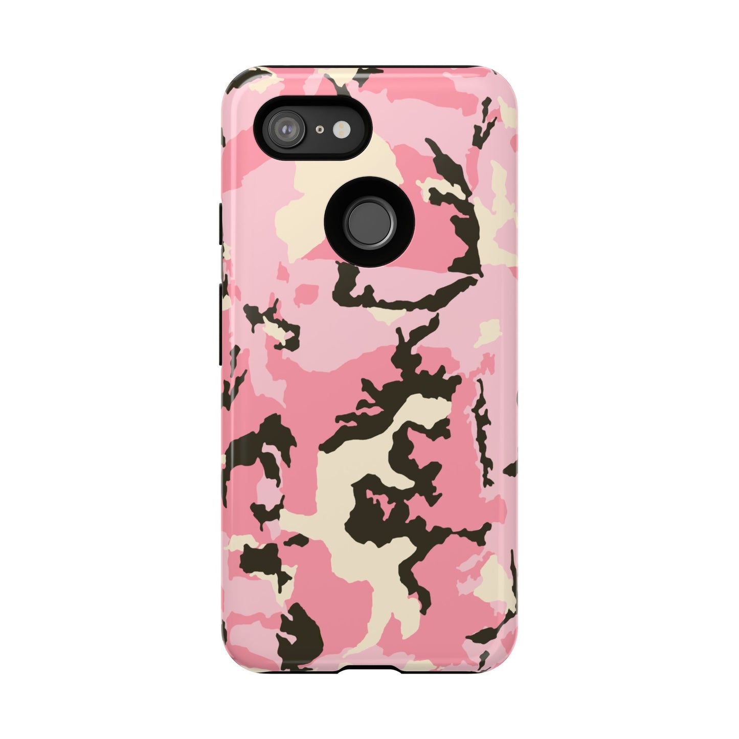 Stylish Tough Phone Case – Pink Camo Design for Bold Protection  Make a statement while keeping your phone safe with this eye-catching pink camouflage case that blends fashion with durability.