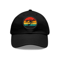 Lobster Themed Dad Hat with Leather Patch - Vintage Style Cap for Seafood Lovers