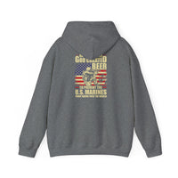 God Created Beer Hoodie, Marine Sweatshirt - Funny Drinking Gift, Unisex Pullover, Alcohol Lover, Birthday Present, Cool