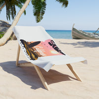 Surf California Beach Towel | Summer Vibe Towel for Beach Lovers, Surfing Gift, Vacation Essential, Poolside Decor, Outdoor