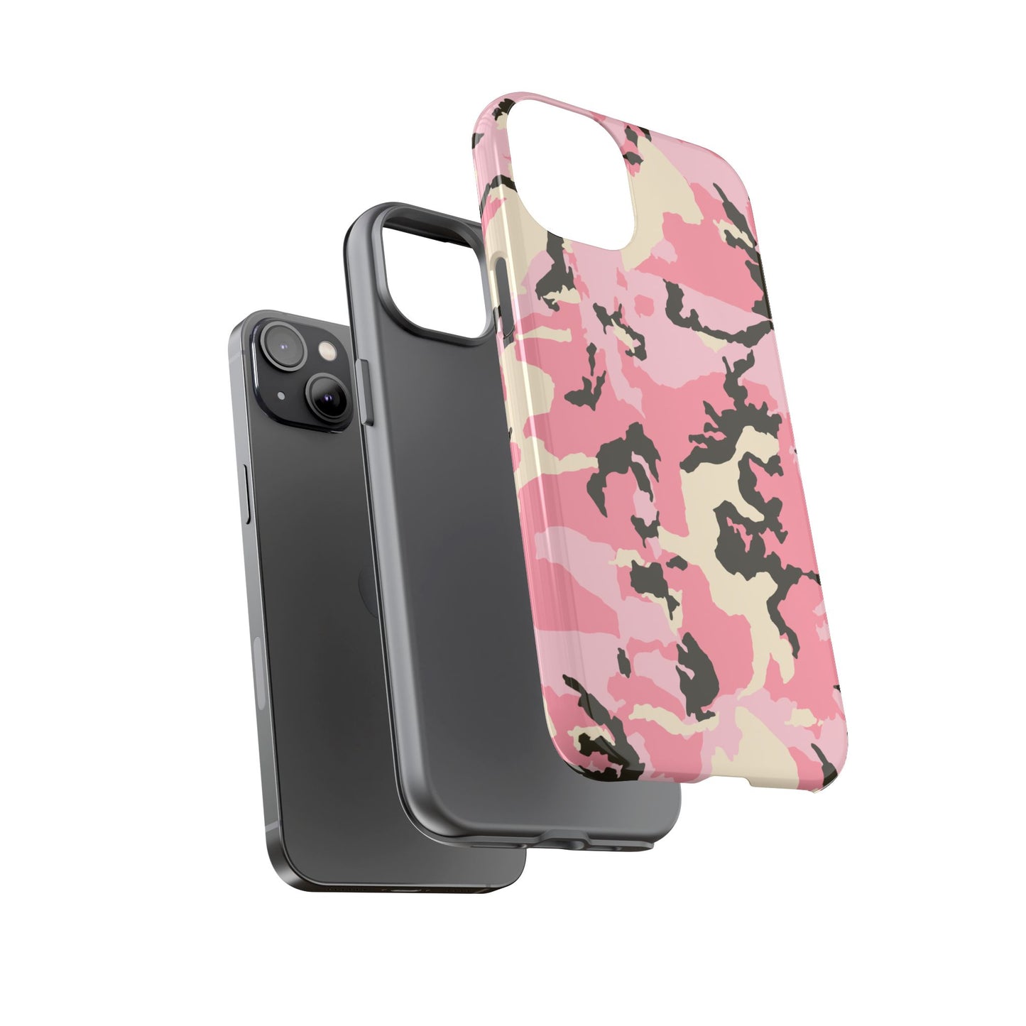 Stylish Pink Camouflage Phone Case – Tough Cases for Trendsetters