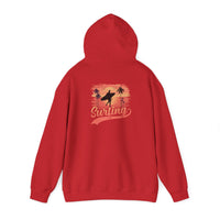 Surfing Vibes Hooded Sweatshirt, Beachwear, Gift for Surfers, Summer Fashion, Casual Wear, Coastal Style