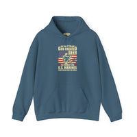 God Created Beer Hoodie, Marine Sweatshirt - Funny Drinking Gift, Unisex Pullover, Alcohol Lover, Birthday Present, Cool