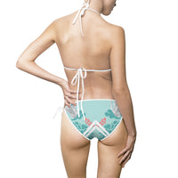 Tropical Print Women's Bikini Swimsuit - Beach Ready Swimwear