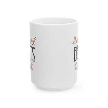 Hardwork Beats Talent - Ceramic Mug, Coffee Cup for Morning Motivation, Gift for Friends, Self-Care Reminder