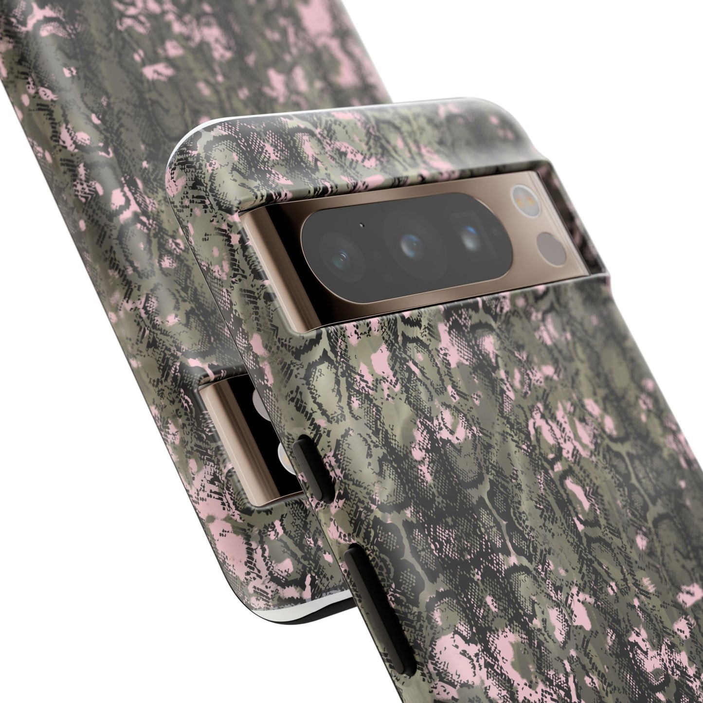 Camo Snake Pattern Phone Case – Rugged Protection Meets Bold Style  Turn heads while protecting your phone with this fierce camo snake pattern case—where urban edge meets outdoor grit.