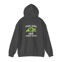 This Girl Loves Her Army Man Hoodie, Military Sweatshirt, Unisex Army Merchandise, Gifts for Military Spouses, Patriotic