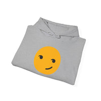 Smiley Face Unisex Heavy Blend Hooded Sweatshirt – Cozy & Playful Comfort for All Occasions
