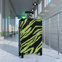 Vibrant Zebra Print Suitcase - Trendy Travel Luggage for Adventurers