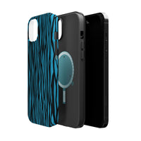 Zebra Print Magnetic Tough Case for iPhone - Durable & Stylish Phone Protection