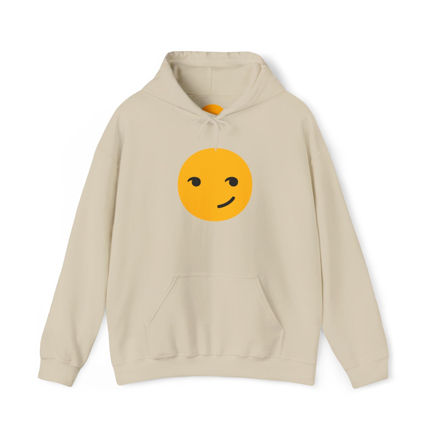 Smiley Face Unisex Heavy Blend Hooded Sweatshirt – Cozy & Playful Comfort for All Occasions