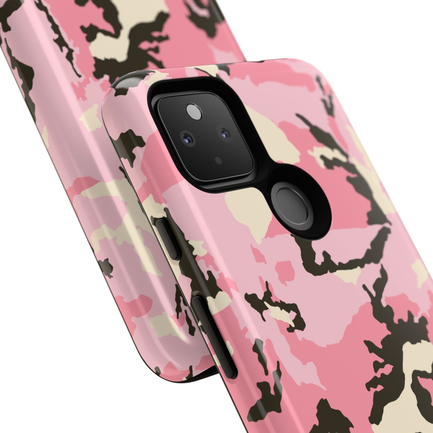 Stylish Tough Phone Case – Pink Camo Design for Bold Protection  Make a statement while keeping your phone safe with this eye-catching pink camouflage case that blends fashion with durability.