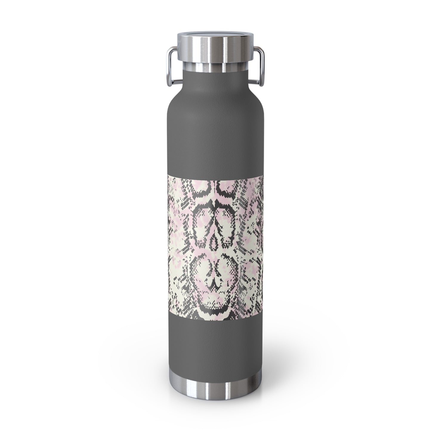 Trendy Snakeskin Insulated Water Bottle - 22oz - Perfect for Travel & Outdoor Adventures