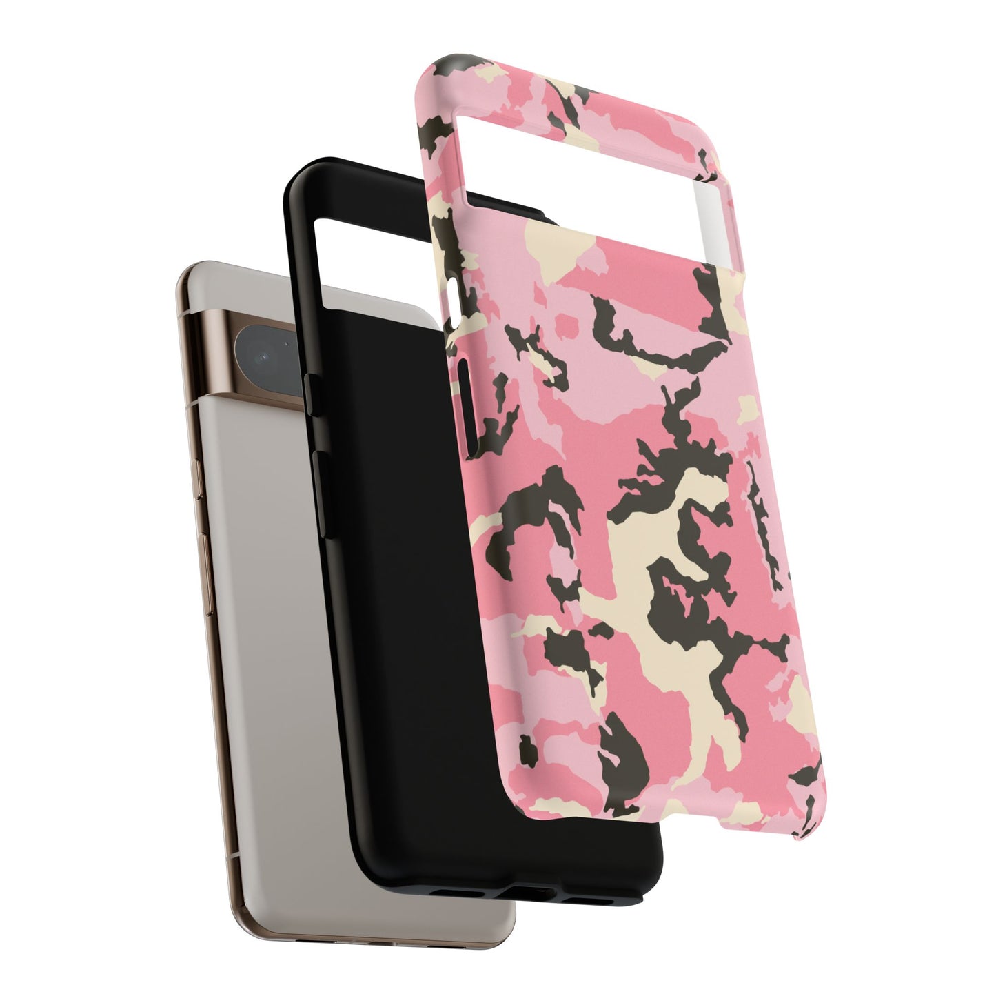 Stylish Tough Phone Case – Pink Camo Design for Bold Protection  Make a statement while keeping your phone safe with this eye-catching pink camouflage case that blends fashion with durability.
