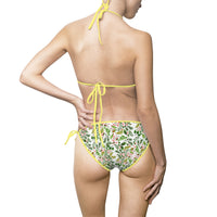 Floral Women's Bikini Swimsuit - Trendy Floral Triangle Swimwear for Beach Days