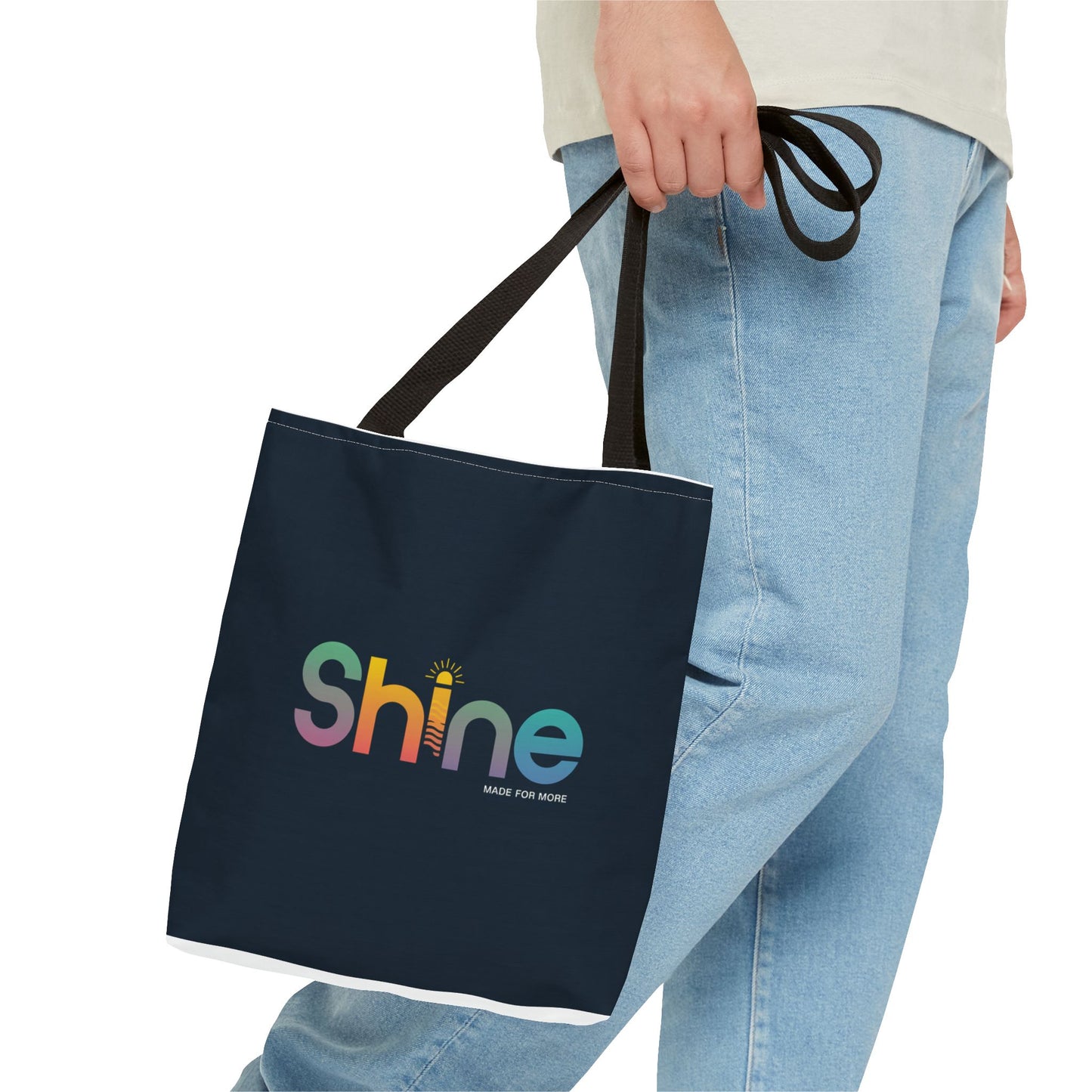 Inspirational Tote Bag - Shine, Motivational Gift, Reusable Shopping Bag, Eco-Friendly Fashion, Daily Use Bag