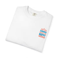Summer Makes Me Happy T-Shirt, Unisex Summer Tee, Beach Vibes Shirt, Gift for Sun Lovers, Vacation Wear, Relaxed Fit Top