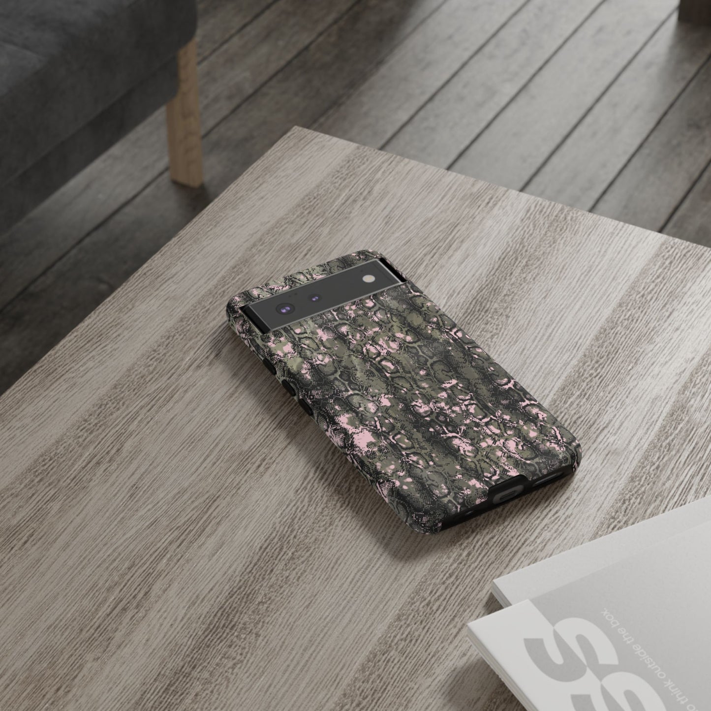Stylish Snake Print Phone Case for Tough Protection