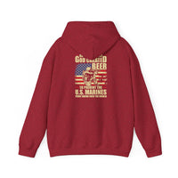 God Created Beer Hoodie, Marine Sweatshirt - Funny Drinking Gift, Unisex Pullover, Alcohol Lover, Birthday Present, Cool