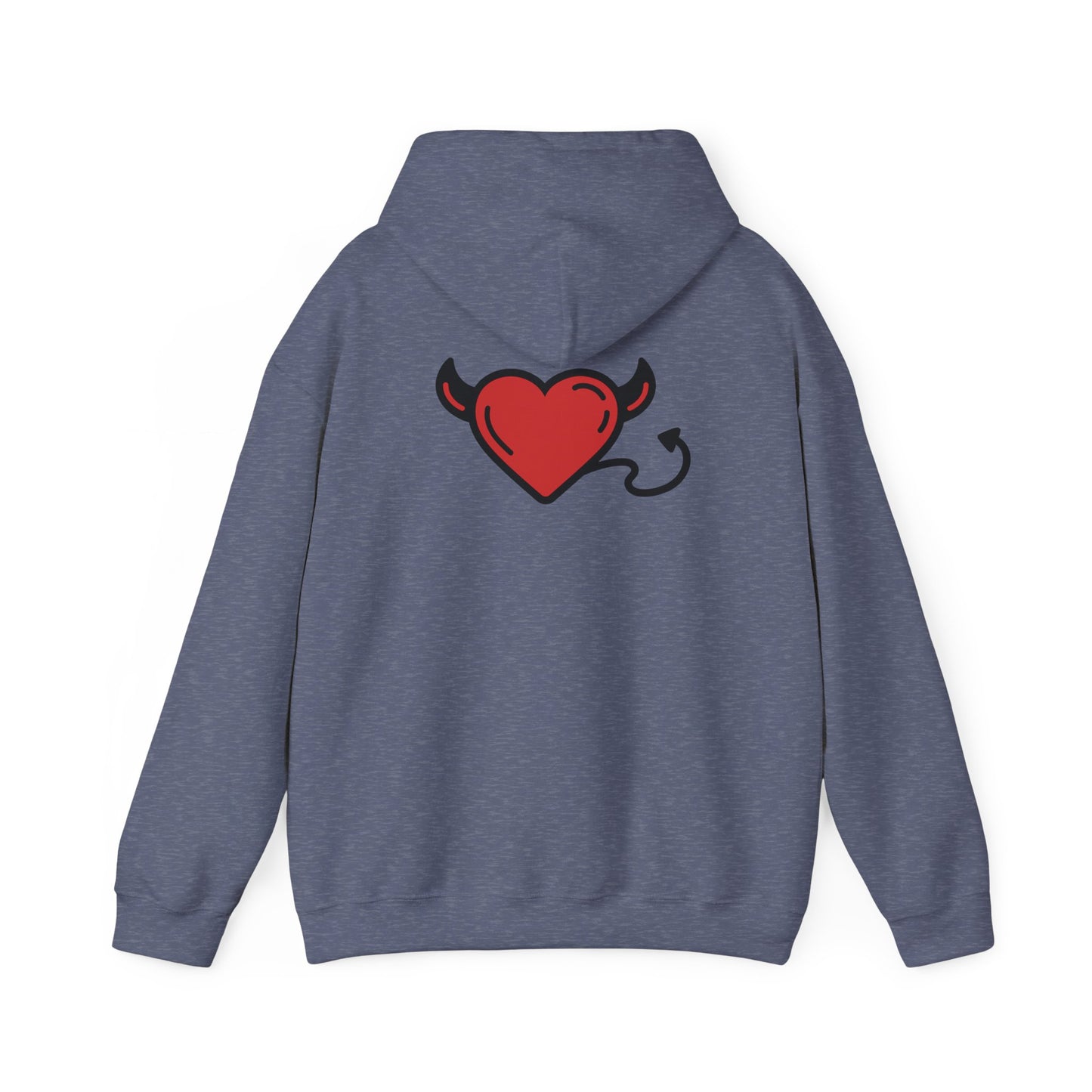 Devilish Heart Hoodie - Unisex Heavy Blend™ Sweatshirt for Fun-Loving Spirits