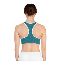 Charming Sports Bra with Bird Print, Fitness Wear, Workout Gear, Yoga Top, Activewear for Her, Great for Gifts