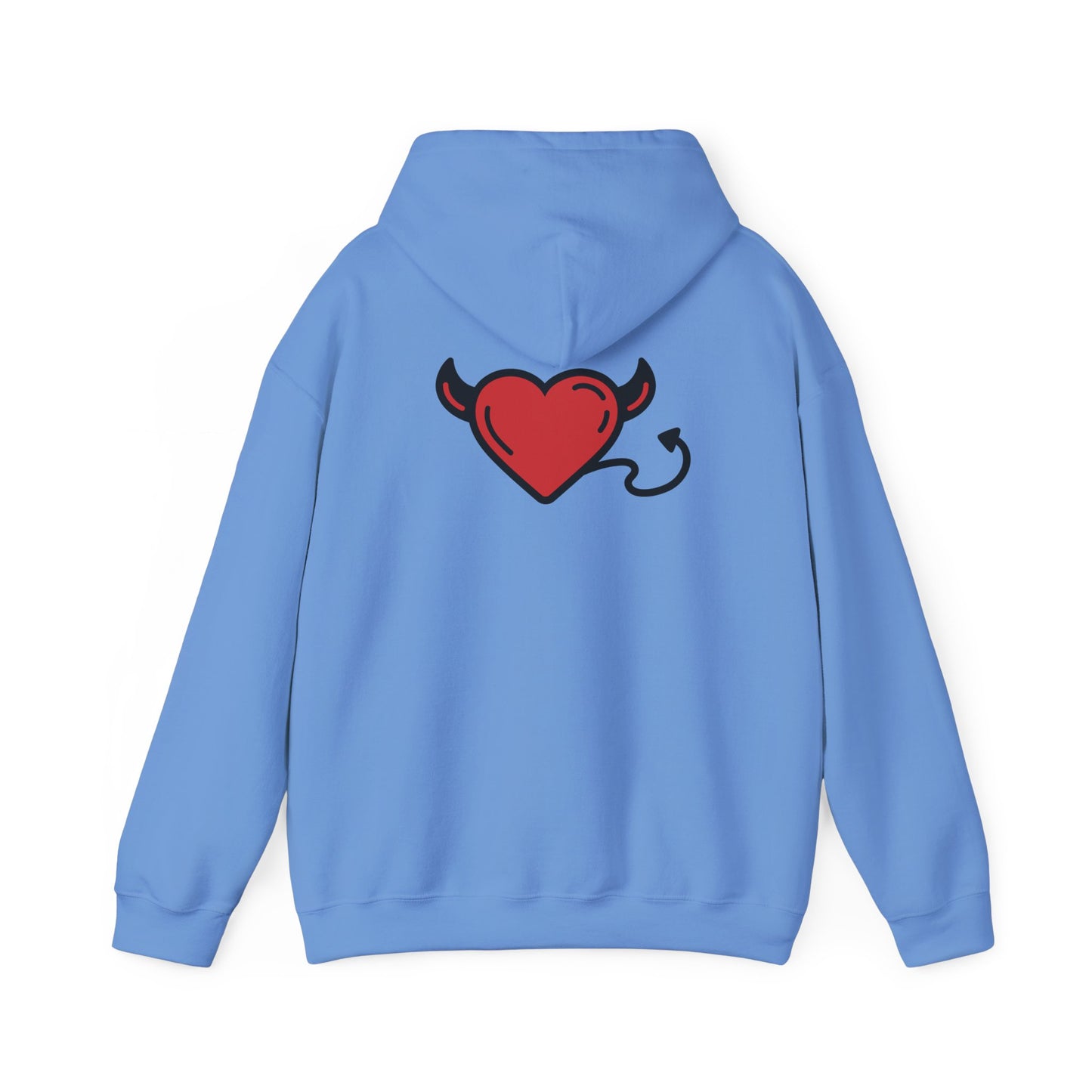 Devilish Heart Hoodie - Unisex Heavy Blend™ Sweatshirt for Fun-Loving Spirits