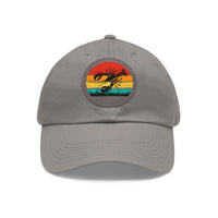 Lobster Themed Dad Hat with Leather Patch - Vintage Style Cap for Seafood Lovers
