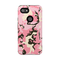 Stylish Tough Phone Case – Pink Camo Design for Bold Protection  Make a statement while keeping your phone safe with this eye-catching pink camouflage case that blends fashion with durability.