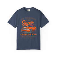 King of the Road T-Shirt - Unisex Garment-Dyed Tee for Car Enthusiasts