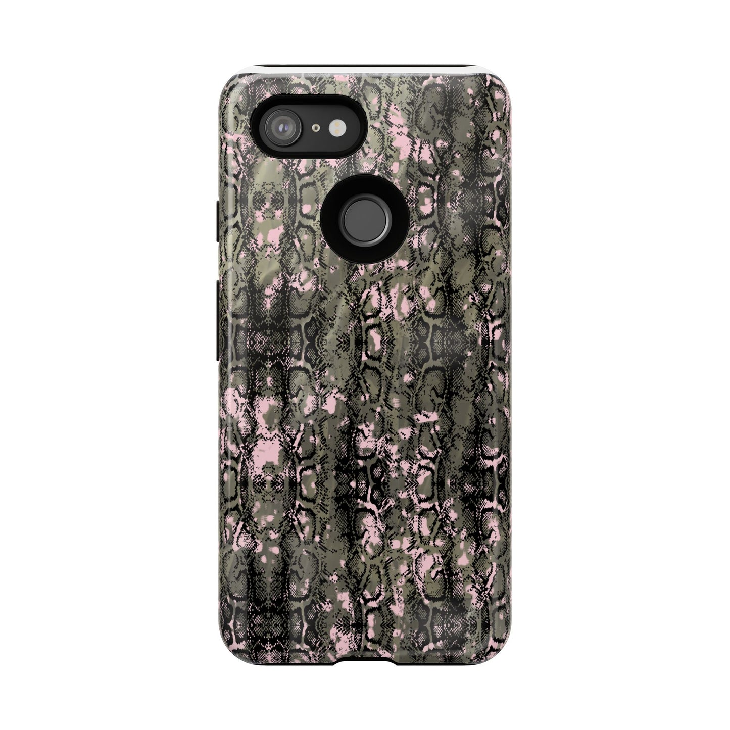 Camo Snake Pattern Phone Case – Rugged Protection Meets Bold Style  Turn heads while protecting your phone with this fierce camo snake pattern case—where urban edge meets outdoor grit.