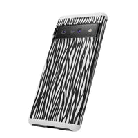 Tough Cases: Stylish Black and White Zebra Print Phone Case