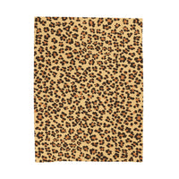 Cozy Leopard Print Velveteen Blanket for Snuggling and Home Decor