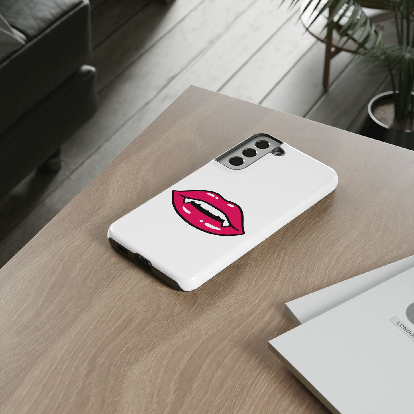 Vampire Mouth Phone Case - Tough Cases for Halloween, Gift for Spooky Lovers, Quirky Phone Accessories, Fun Tech Gear