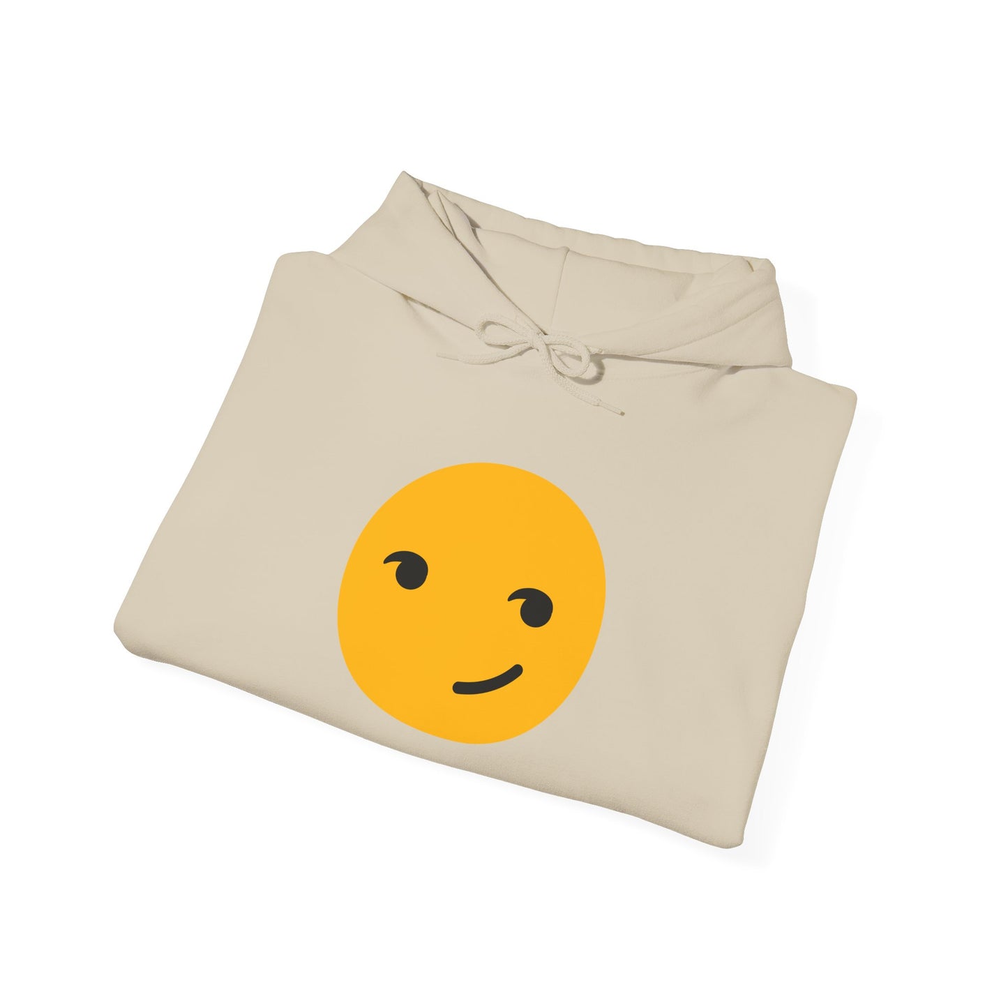 Smiley Face Unisex Heavy Blend Hooded Sweatshirt – Cozy & Playful Comfort for All Occasions