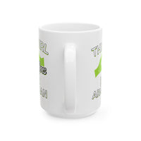 Love Coffee Mug, Ceramic Cup for Coffee Lovers, Valentine's Day Gift, Unique Love Design, Birthday Present, 11oz, 15oz