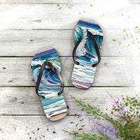 Ocean Wave Flip Flops - Summer Beach Footwear