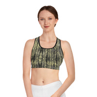 Edgy Snakeskin Sports Bra – Perfect for Workouts & Activewear