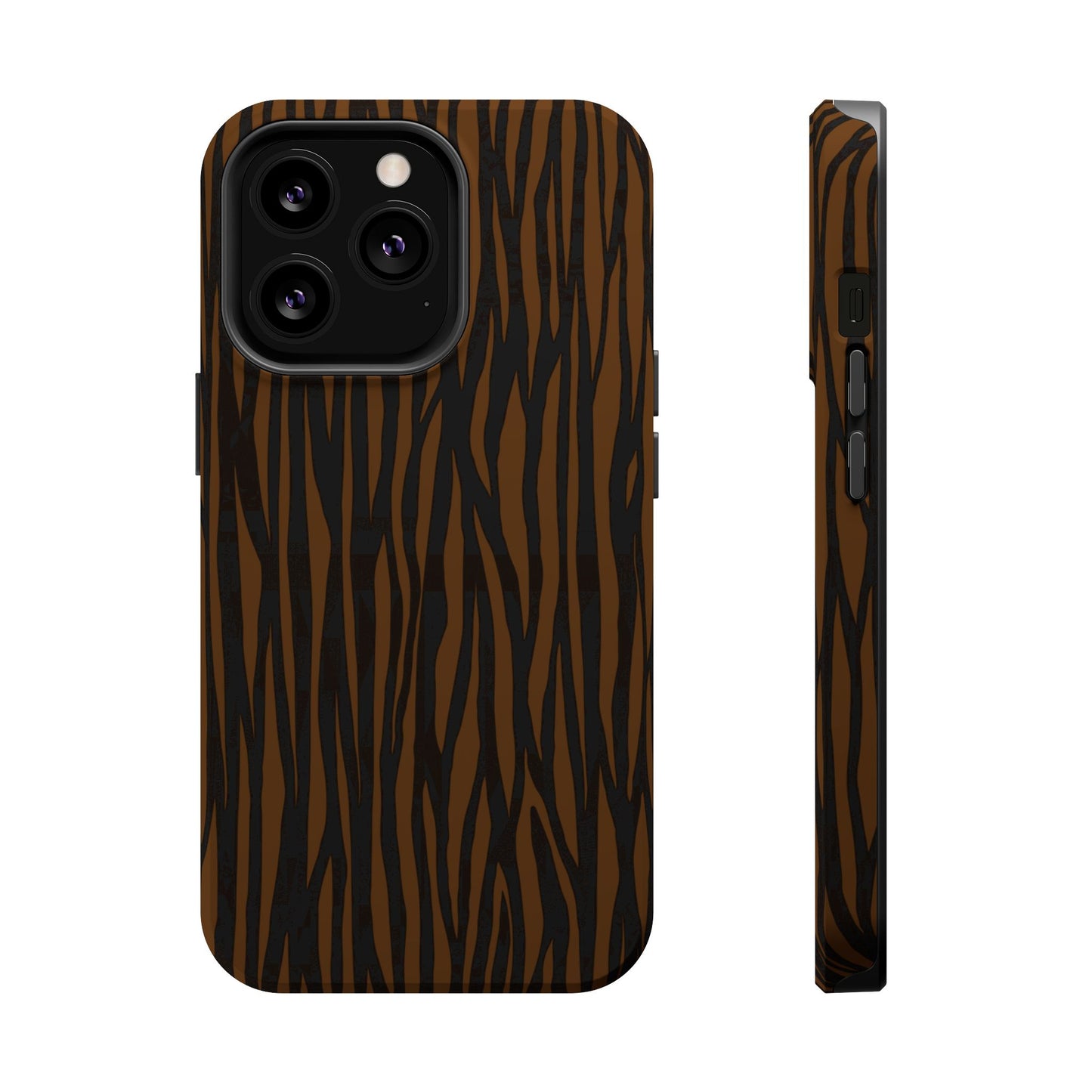 Stylish Magnetic Tough Phone Case - Bold Striped Design