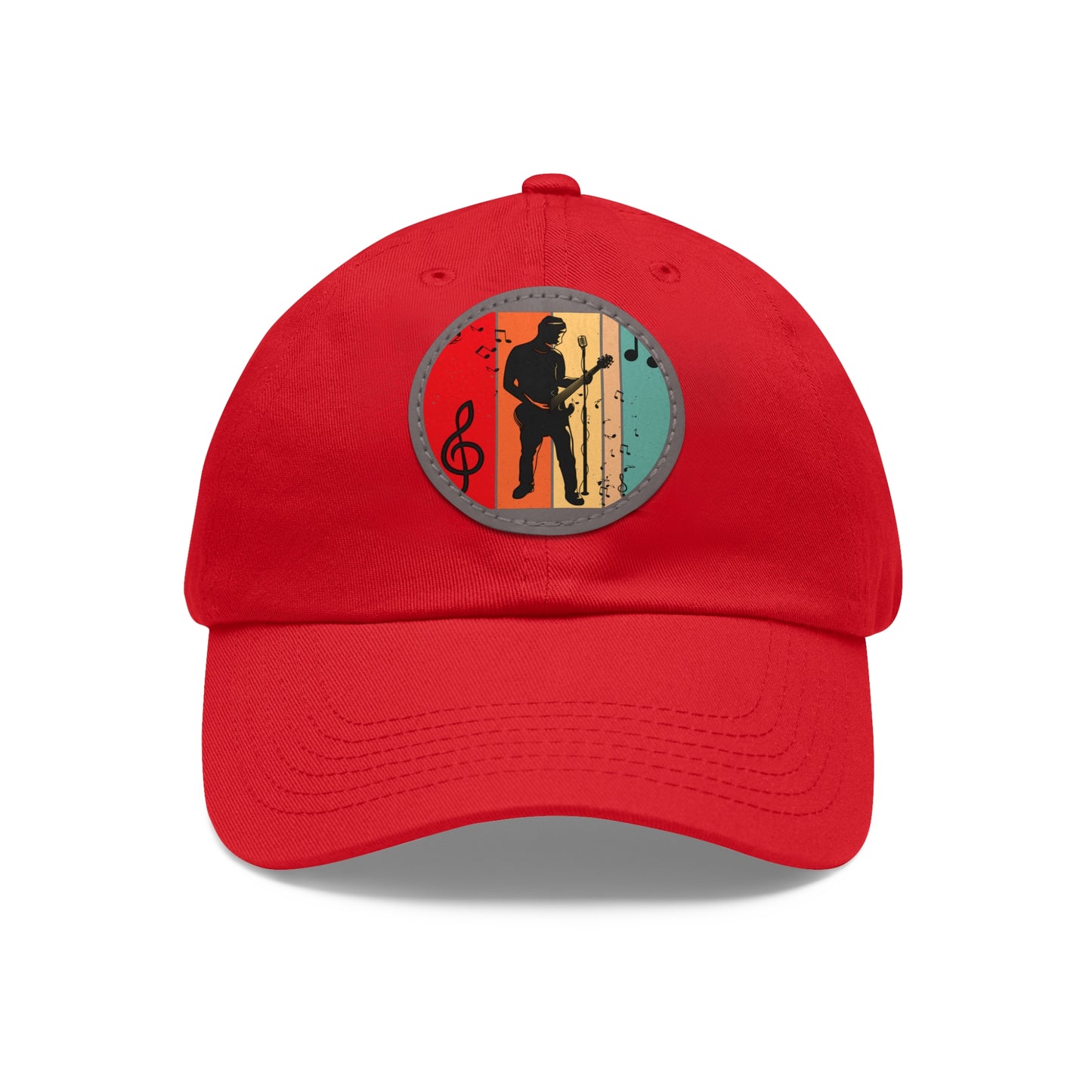 Musician Dad Hat with Leather Patch - Stylish Cap for Music Lovers