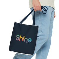 Inspirational Tote Bag - Shine, Motivational Gift, Reusable Shopping Bag, Eco-Friendly Fashion, Daily Use Bag