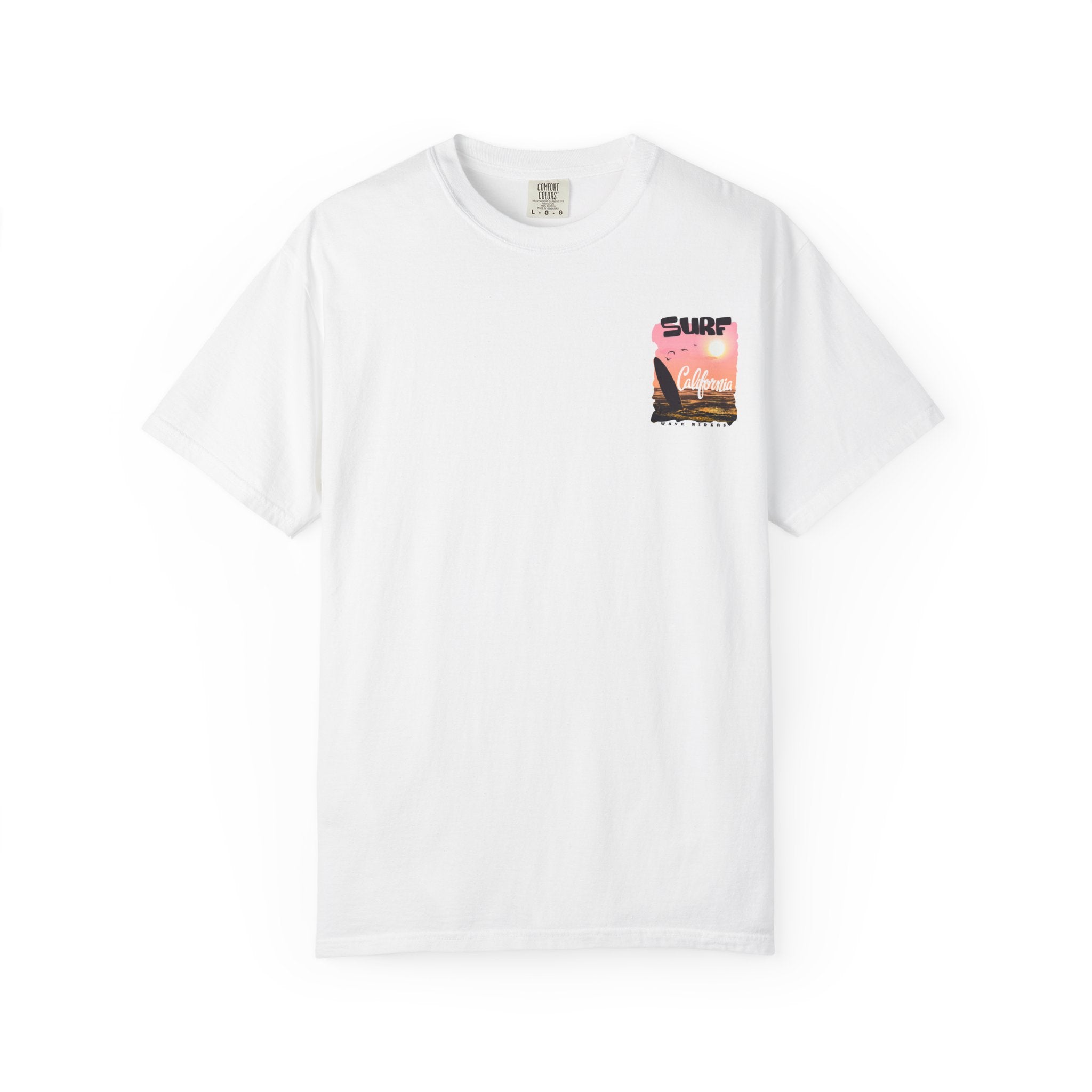 California Surf Graphic Tee - Unisex Garment-Dyed T-Shirt for Beach Lovers, Summer Vibes, Gift for Surfers, Casual Wear,