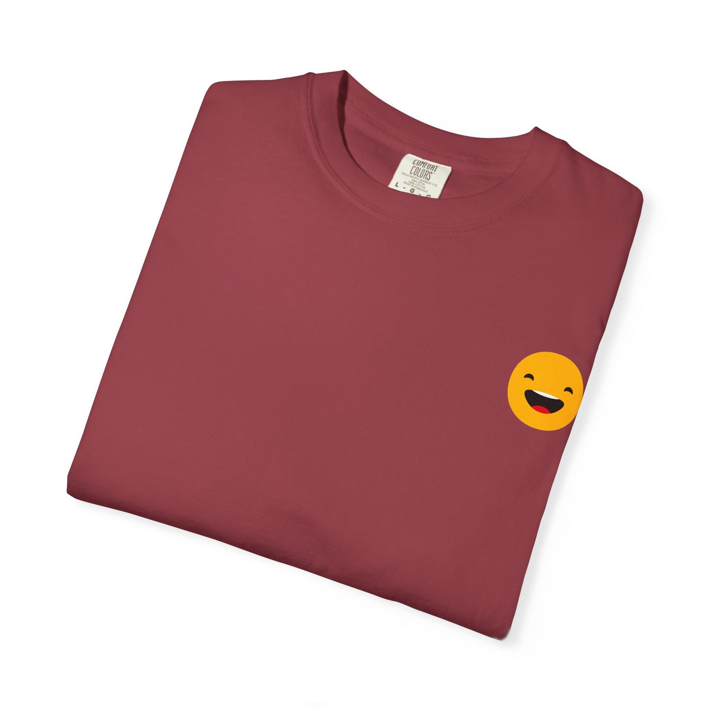 Smiley Face Unisex Garment-Dyed T-Shirt - Fun and Comfortable Casual Wear
