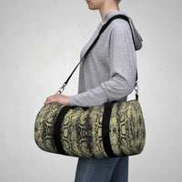 Stylish Python Print Duffel Bag - Trendy Gym & Travel Bag