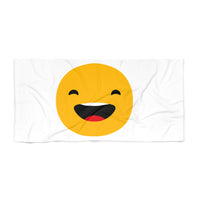 Smiley Face Beach Towel - Fun and Colorful Summer Accessory