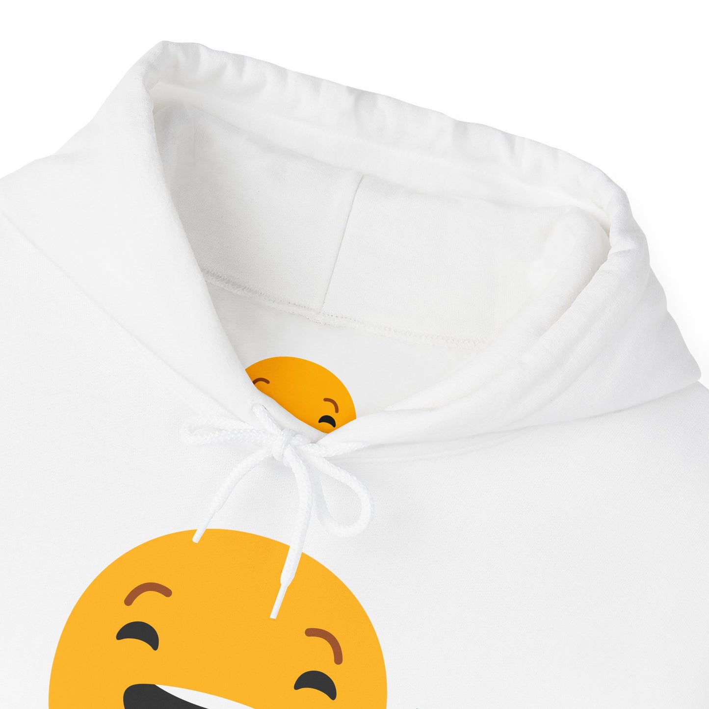 Funny Smile Emoji Hoodie - Unisex Heavy Blend™ Sweatshirt for Everyday Comfort