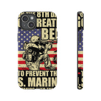 Military-Themed Phone Case - 'God Created Beer' Design